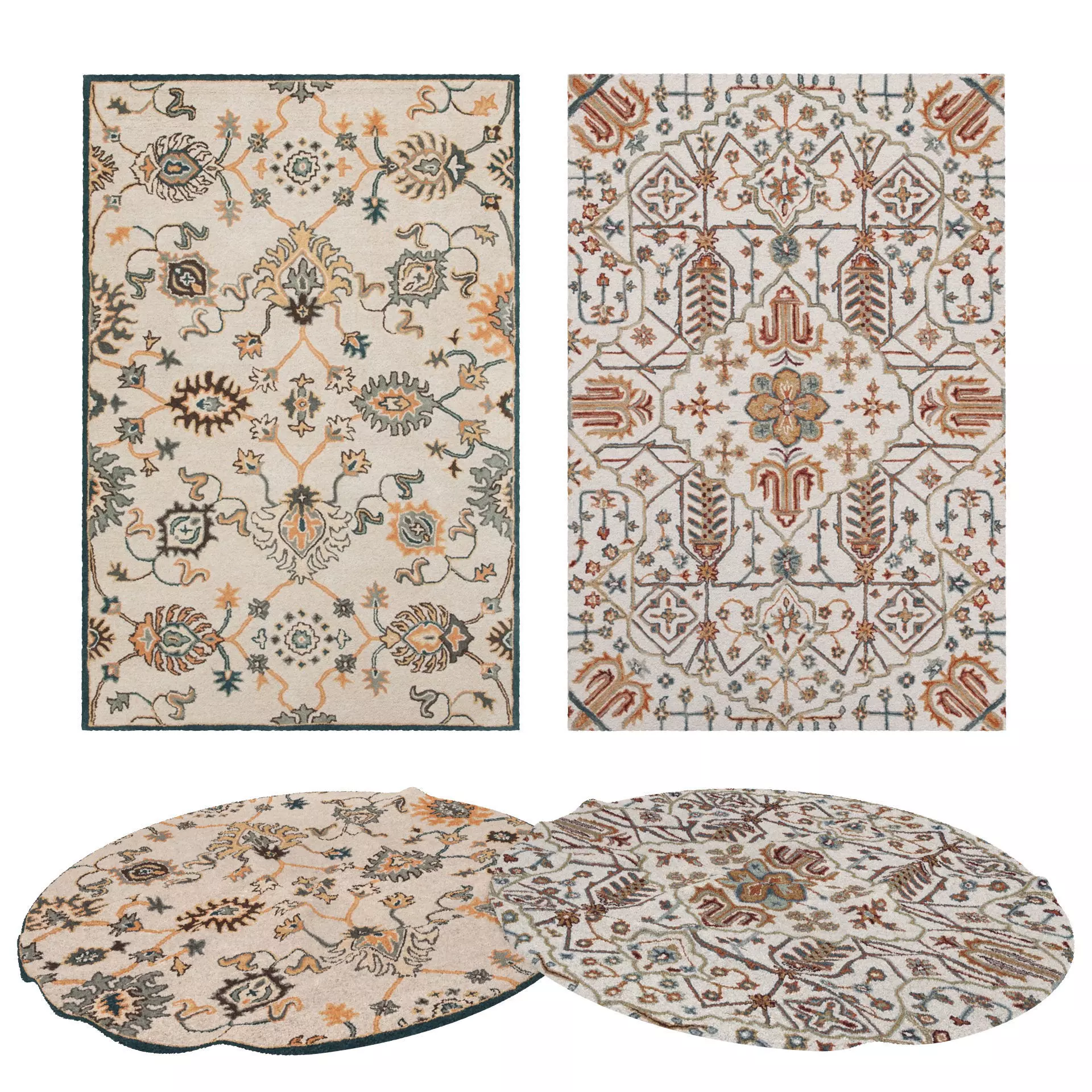 Rugs No 782 Low-poly 3D model_0