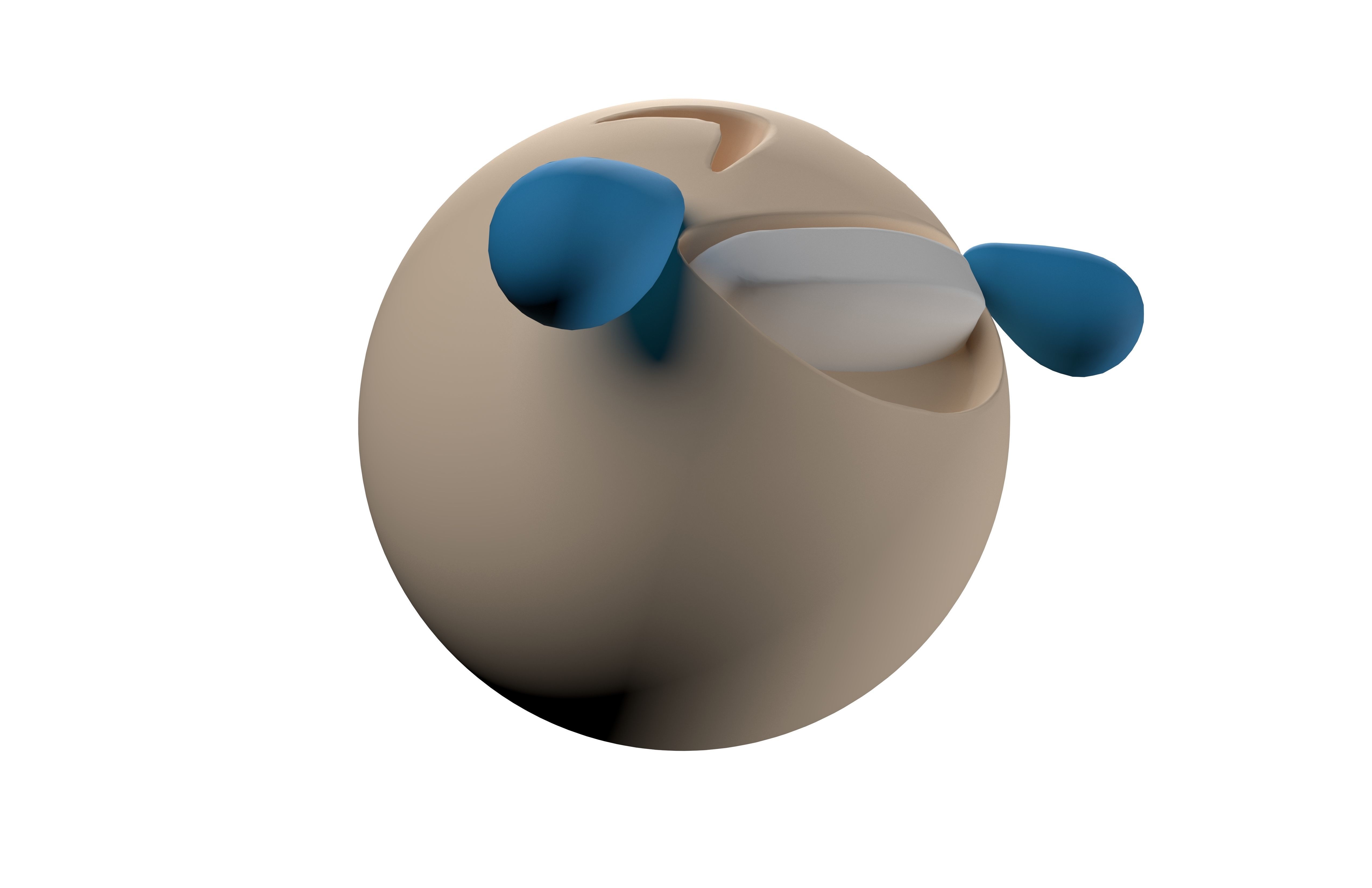 Rolling on the Floor Laughing 02 Low-poly 3D model_4