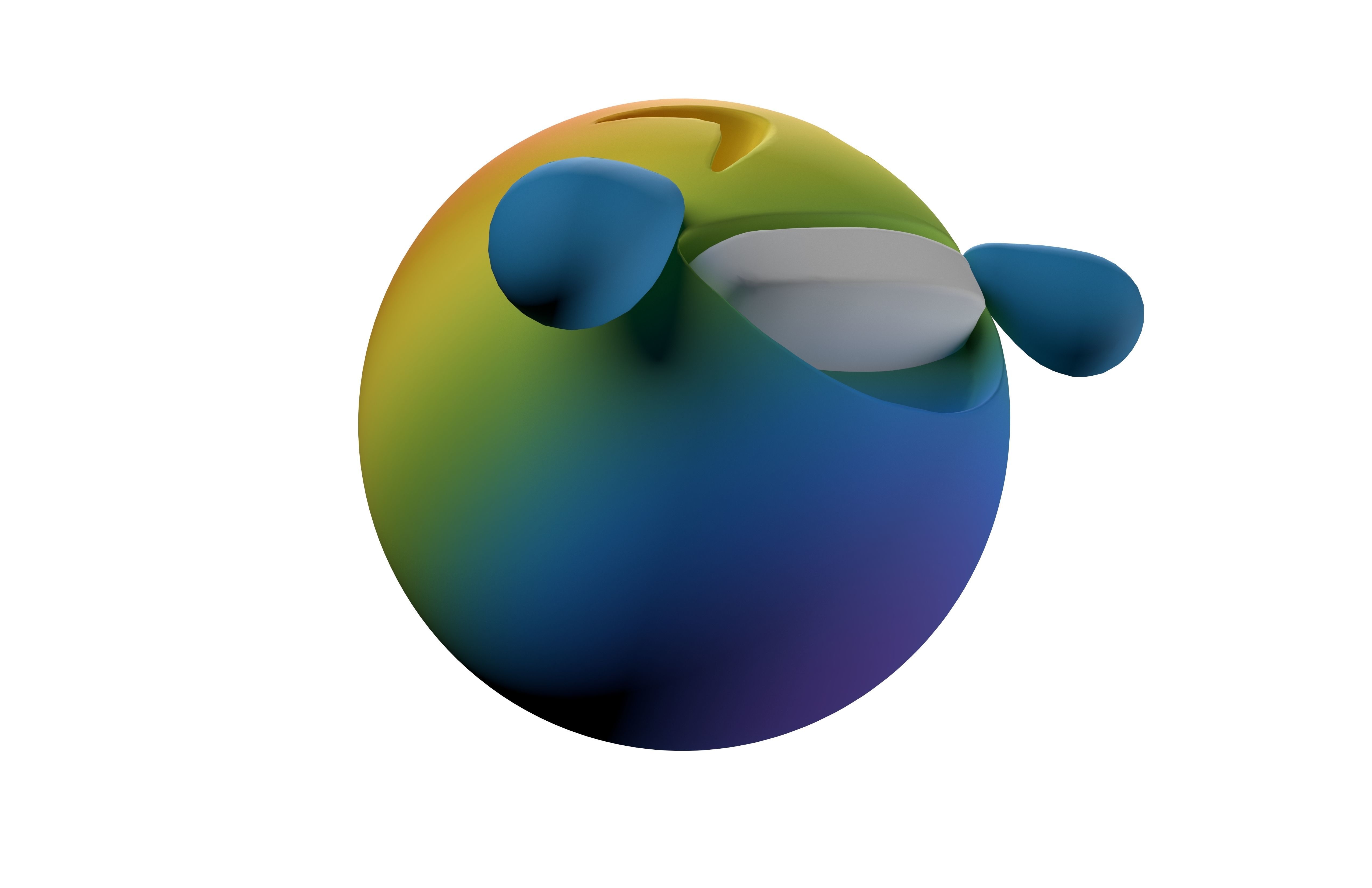 Rolling on the Floor Laughing 05 Low-poly 3D model_4