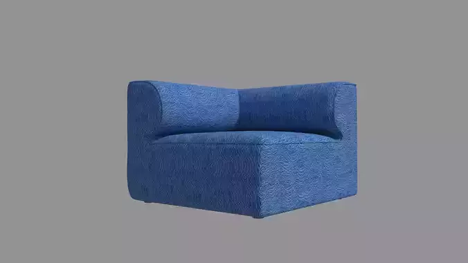 Single Sofa Chair Blue