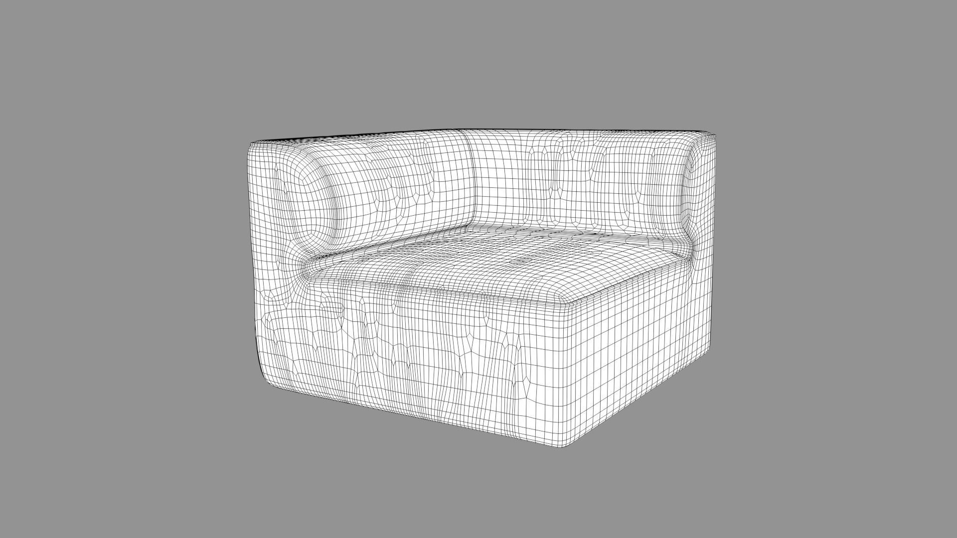 Single Sofa Chair  3D model_7