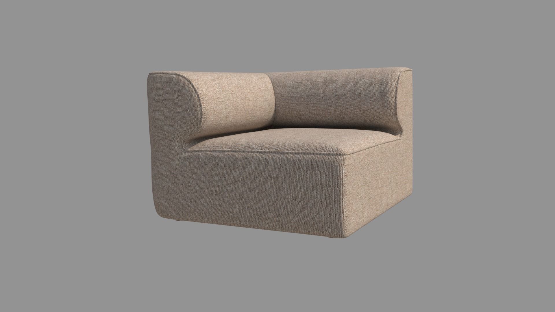 Single Sofa Chair  3D model_1