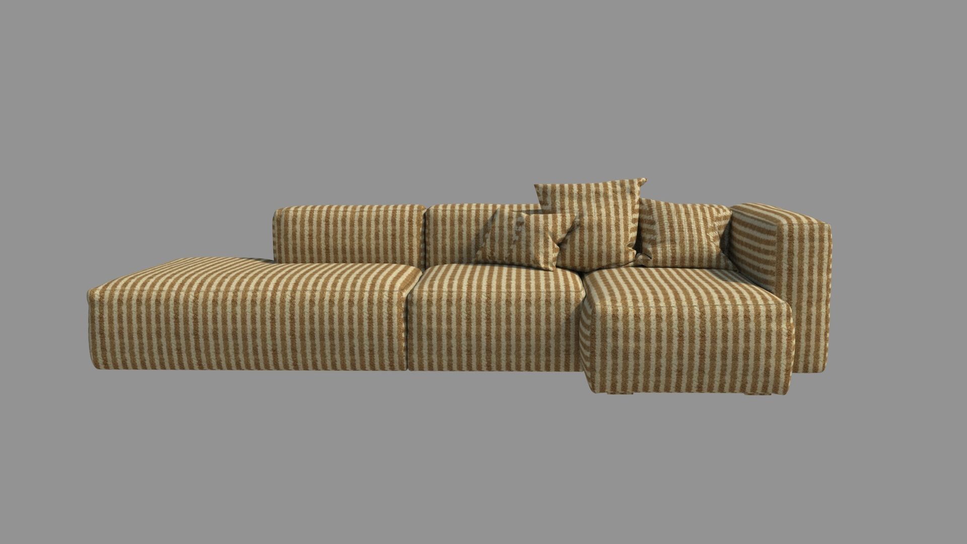 Sectional Sofa 3D model_4