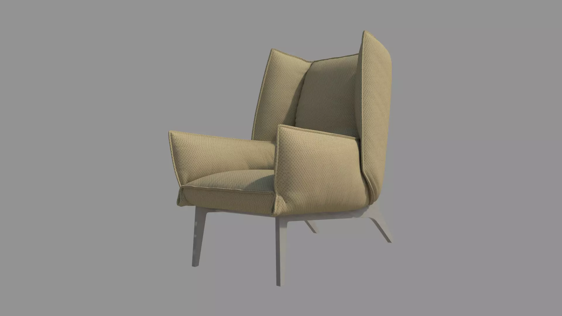 Armchair wing chair 3D model