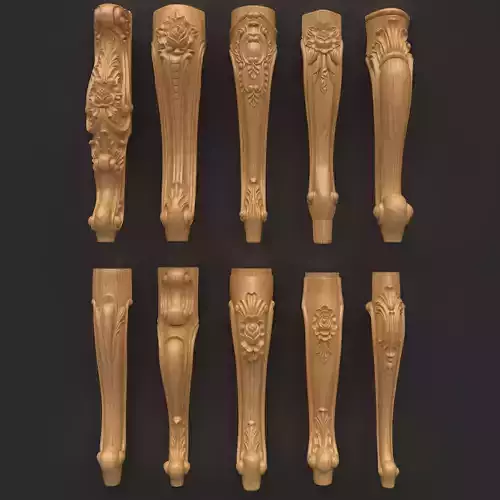 CNC table legs collection vol 15 3D print model