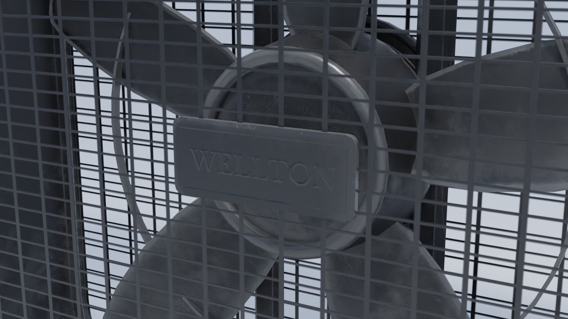 Box Fan with 4K and 2K Textures Low-poly 3D model_7