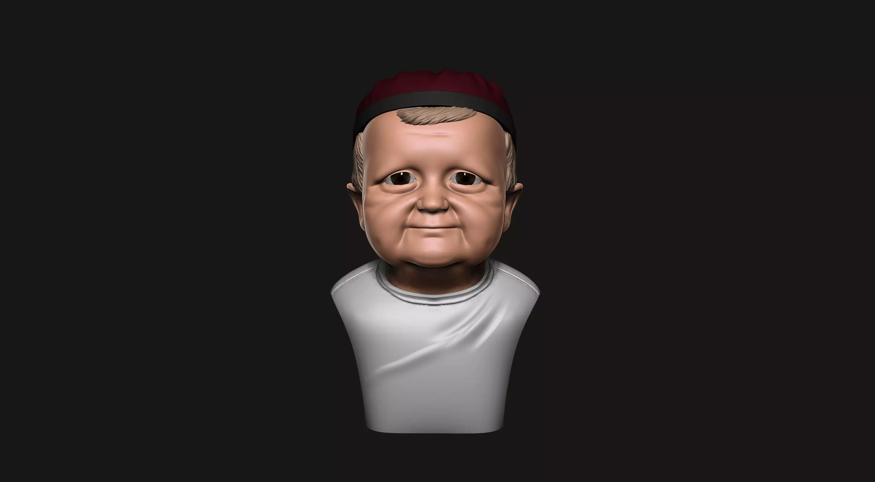 Hasbulla Magomedov bust 3D print model_0