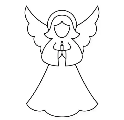 Angel cookie cutter 3D print model