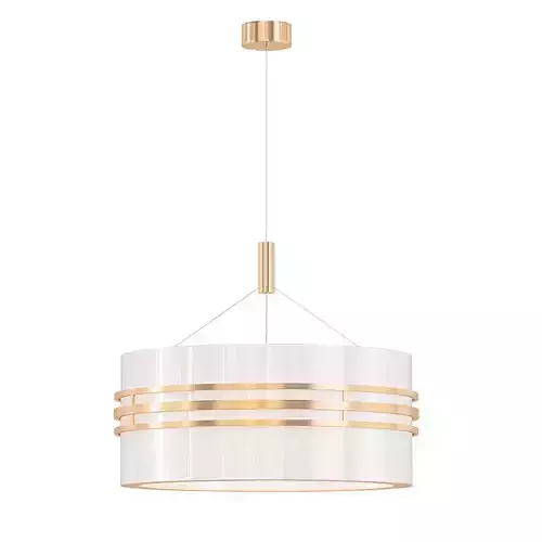 Roulette pendant light - gold