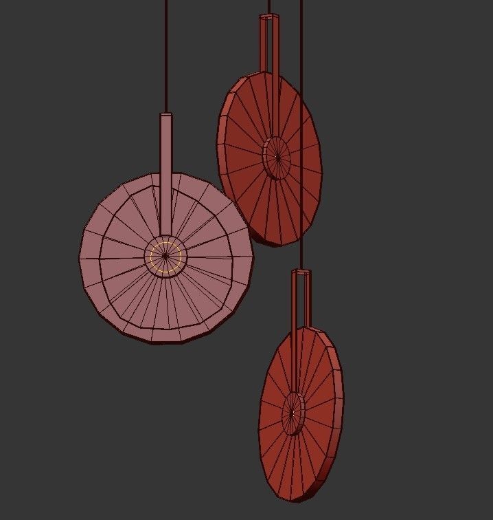 Golden Disc 3D model_1