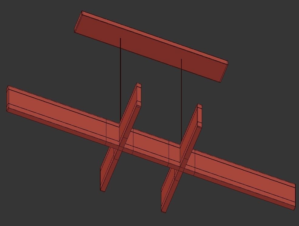 Astra suspension lamp 3D model_1