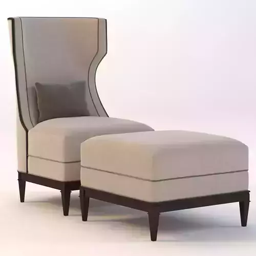 Bolier Modern Luxury Demi Wing Chair 92006