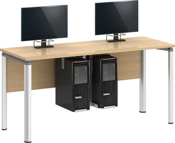 Computer Desk free 3D model CGTrader
