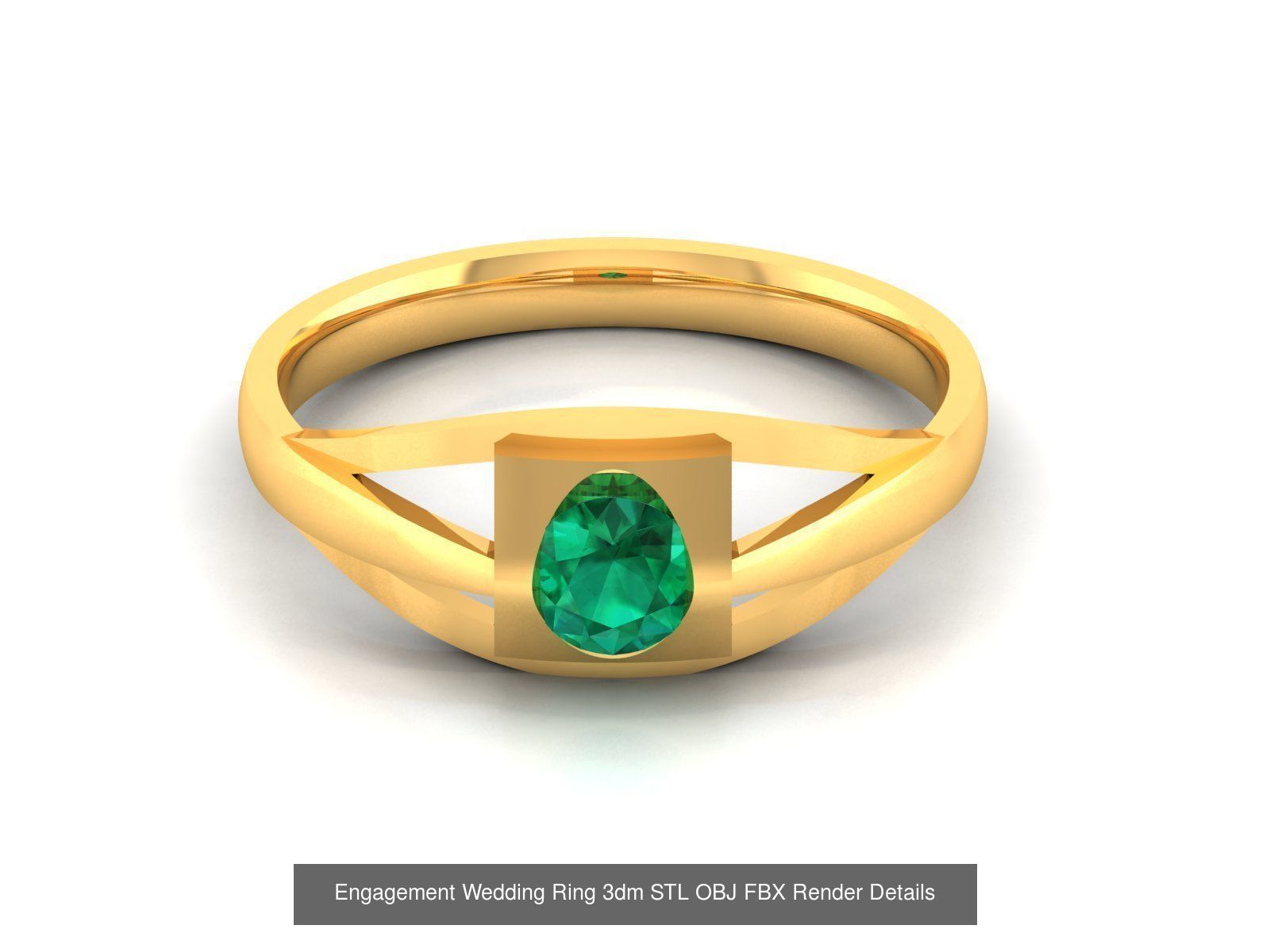 624 Colour Stones Rings 3dm STL OBJ FBX Details Collection _143