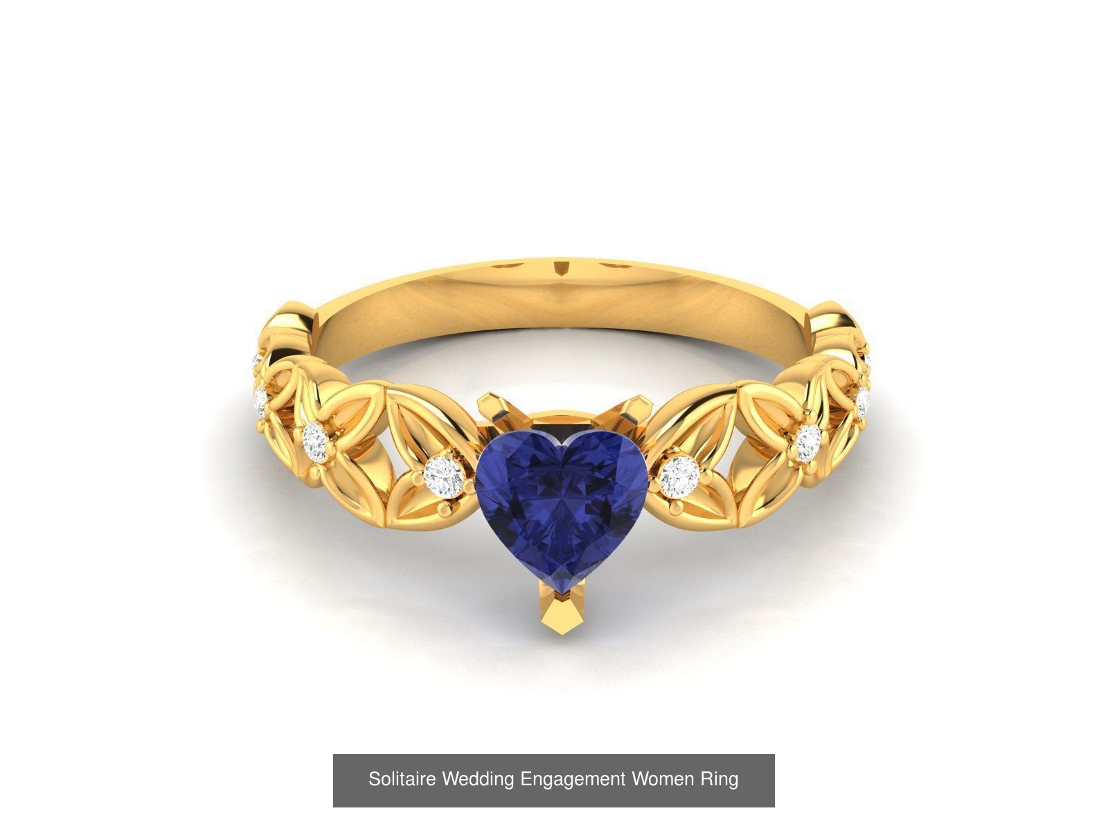 624 Colour Stones Rings 3dm STL OBJ FBX Details Collection _113