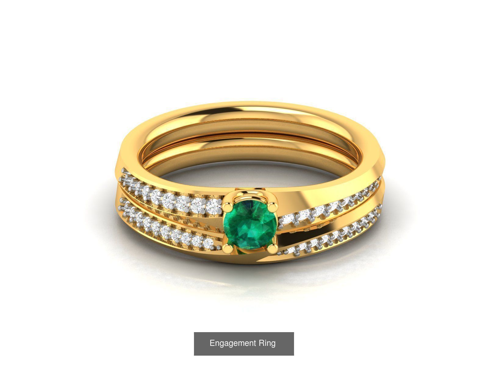 624 Colour Stones Rings 3dm STL OBJ FBX Details Collection _177