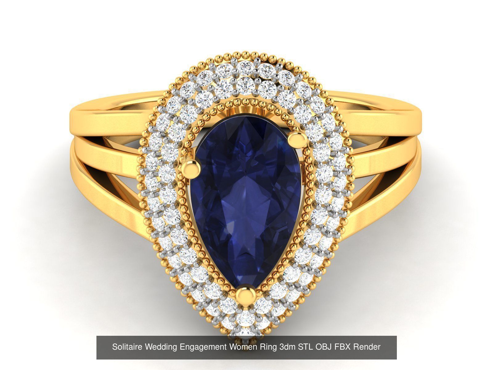 624 Colour Stones Rings 3dm STL OBJ FBX Details Collection _151