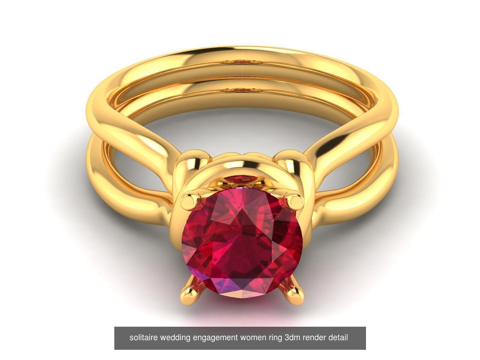 624 Colour Stones Rings 3dm STL OBJ FBX Details Collection _182