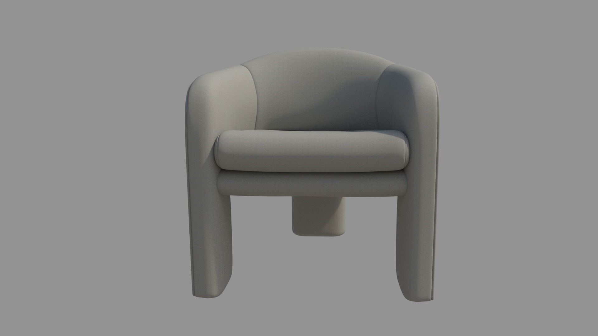 Armchair SIngle Sofa 3D model_3