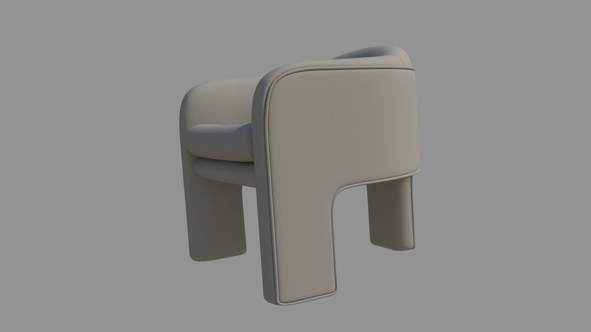 Armchair SIngle Sofa 3D model_5