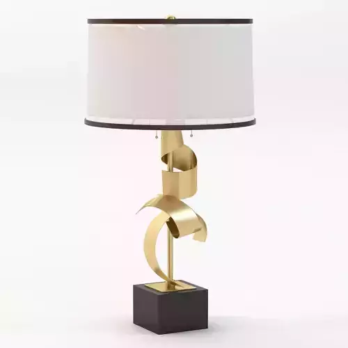 Brass Curls Table Lamp