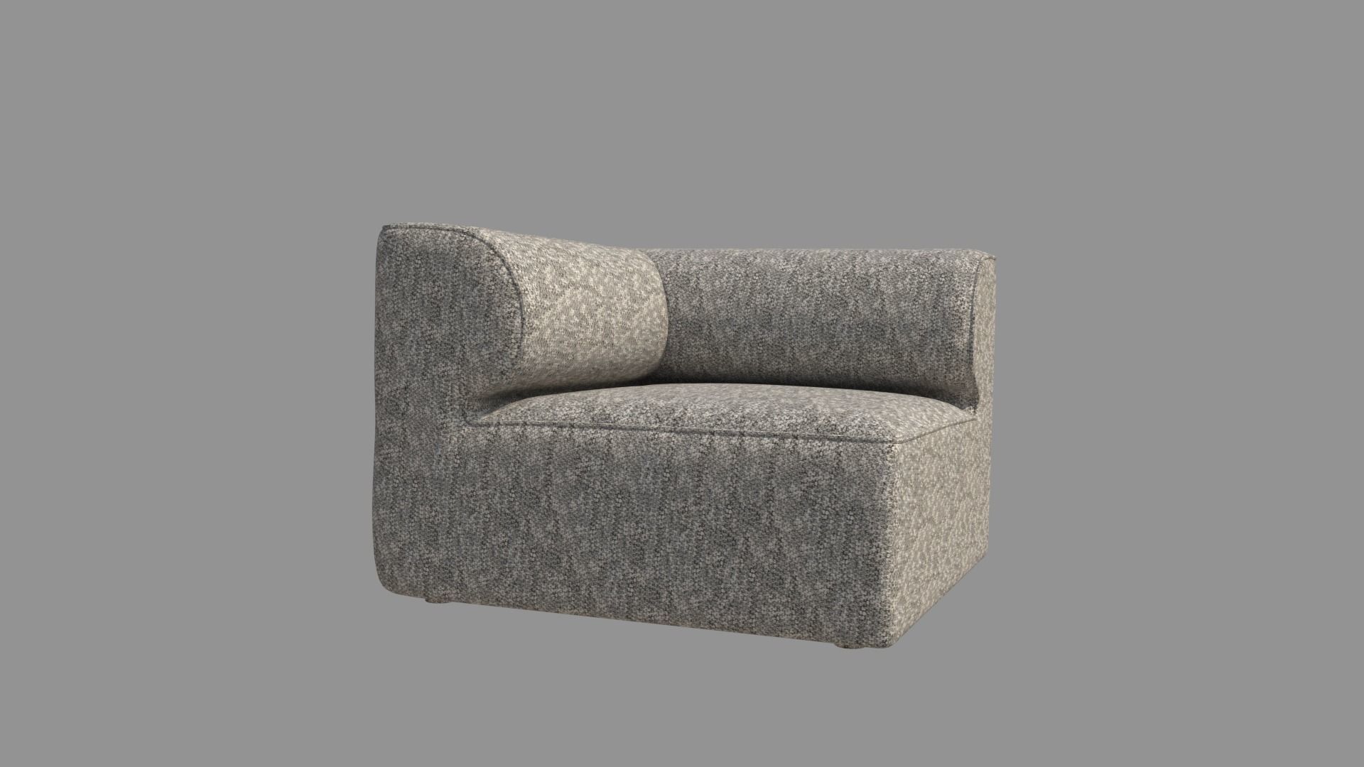 Single Sofa Chair 3D model_3