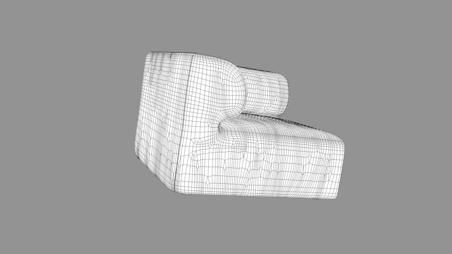 Single Sofa Chair 3D model_1