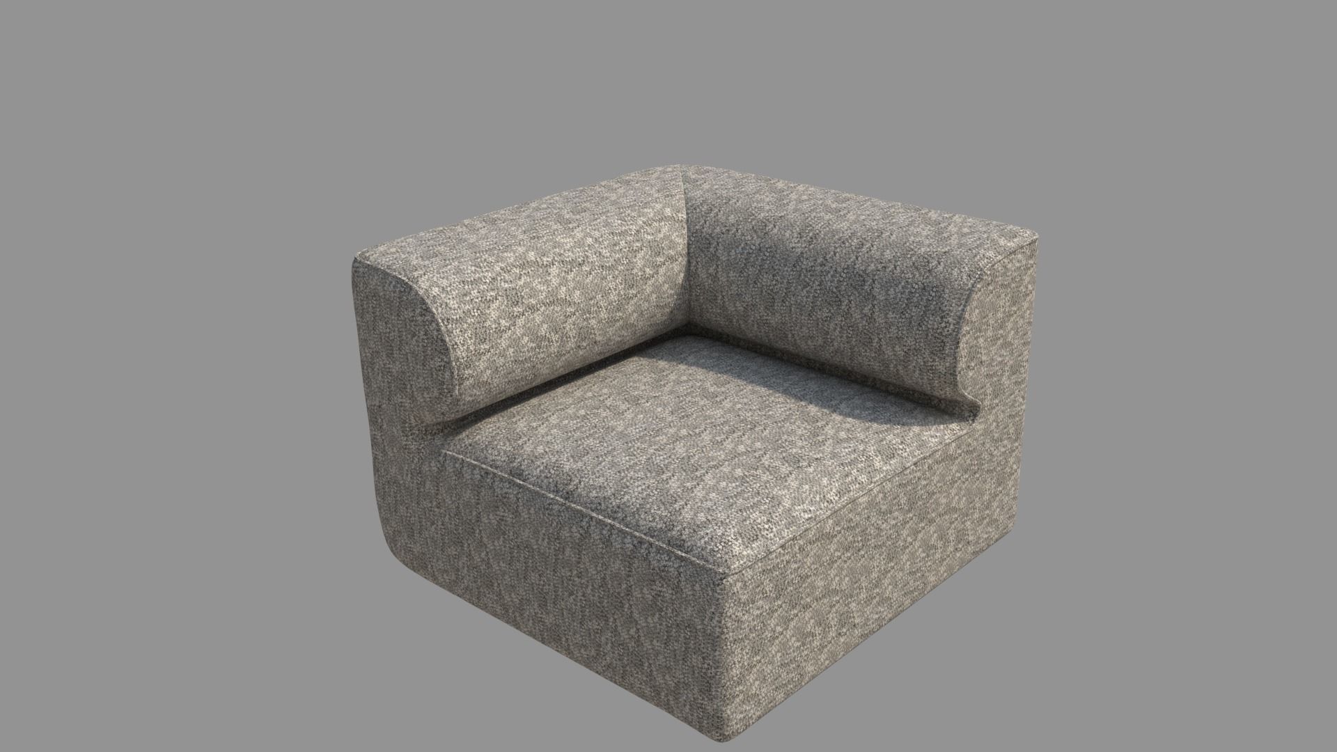Single Sofa Chair 3D model_5