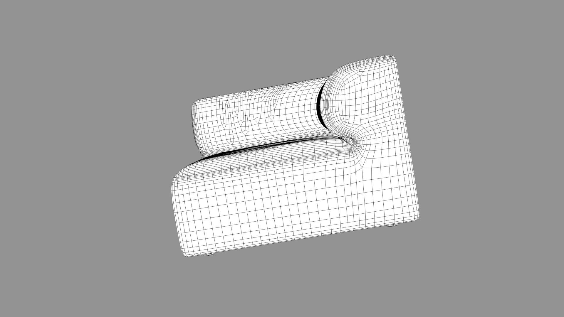 Single Sofa Chair 3D model_8