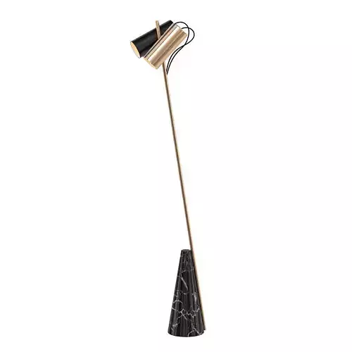 ED027 floor lamp with marble and gold base