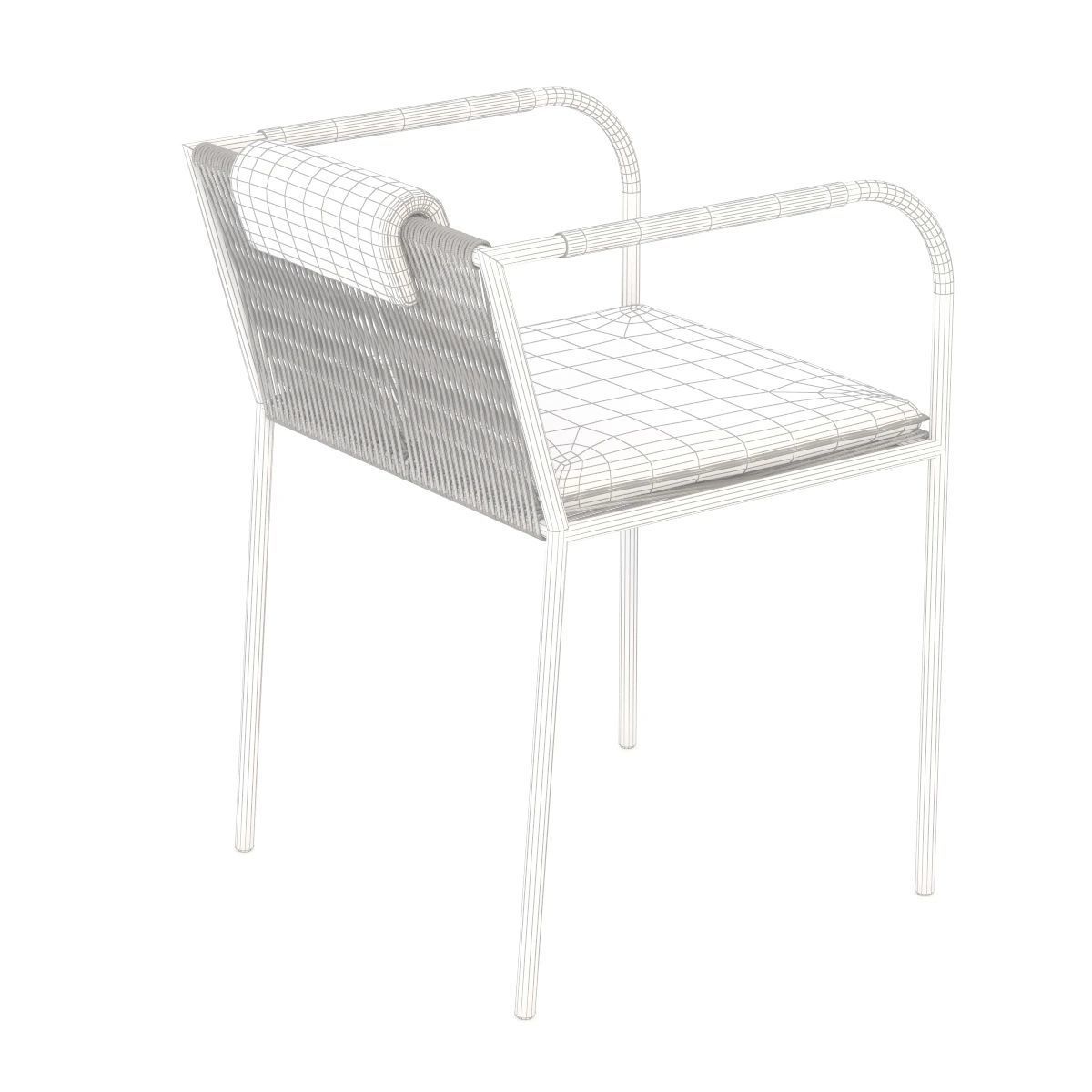 Bruhl Les Copains Chair With Armrests 3D model_5