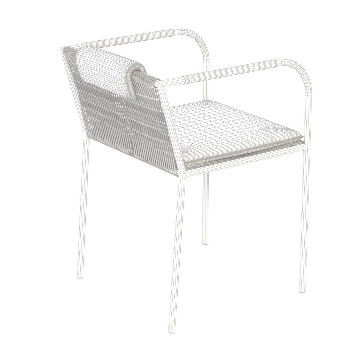 Bruhl Les Copains Chair With Armrests 3D model_4