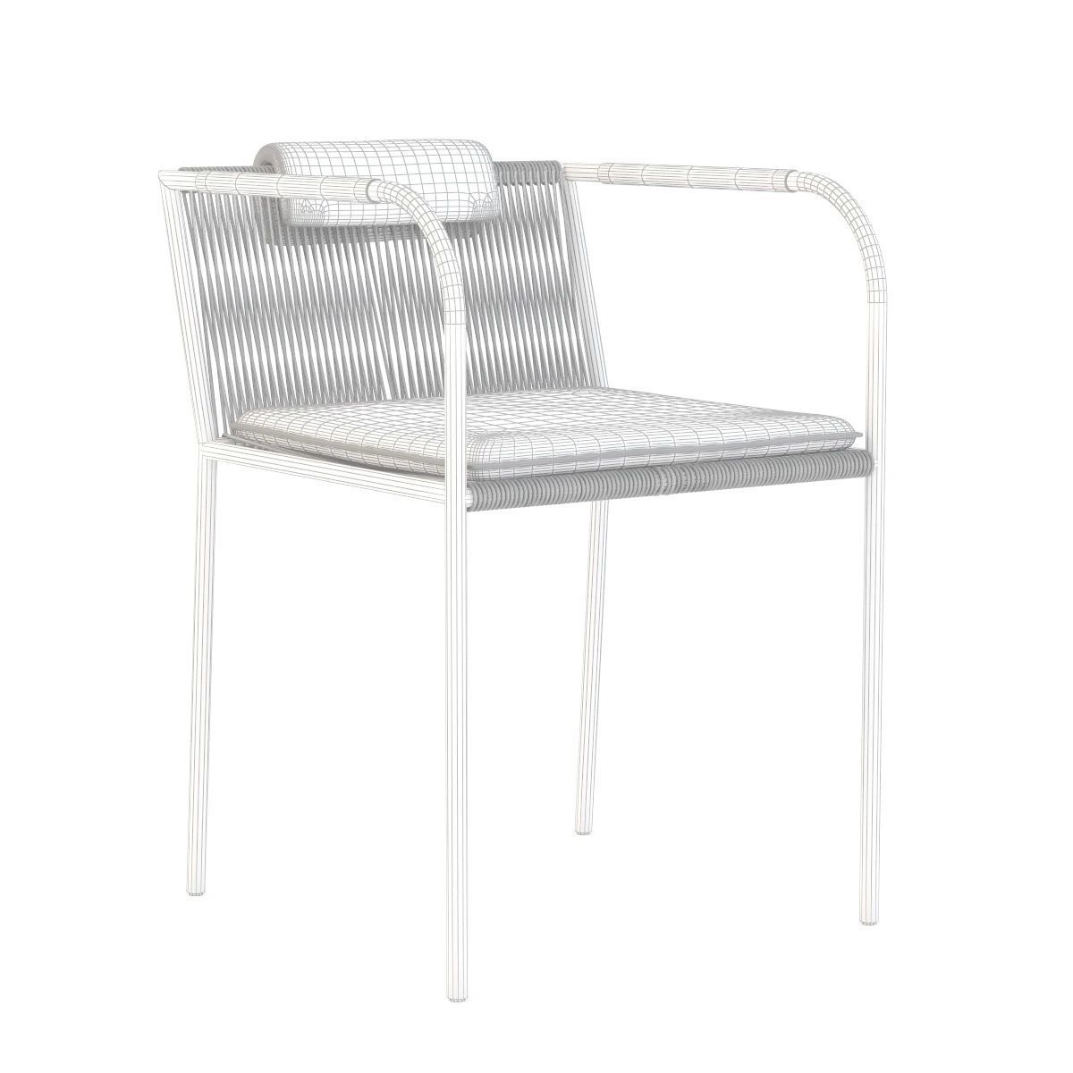 Bruhl Les Copains Chair With Armrests 3D model_1