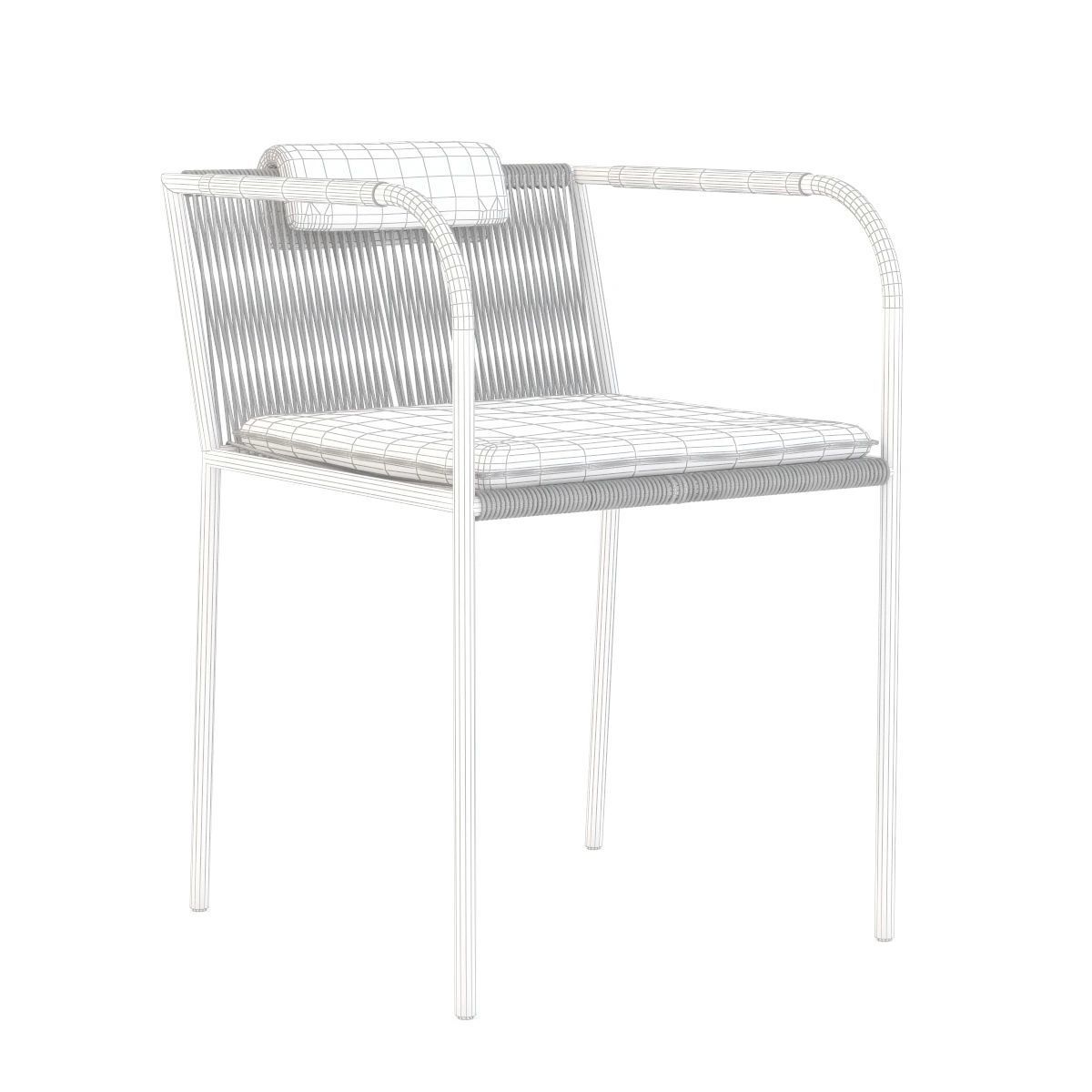 Bruhl Les Copains Chair With Armrests 3D model_2