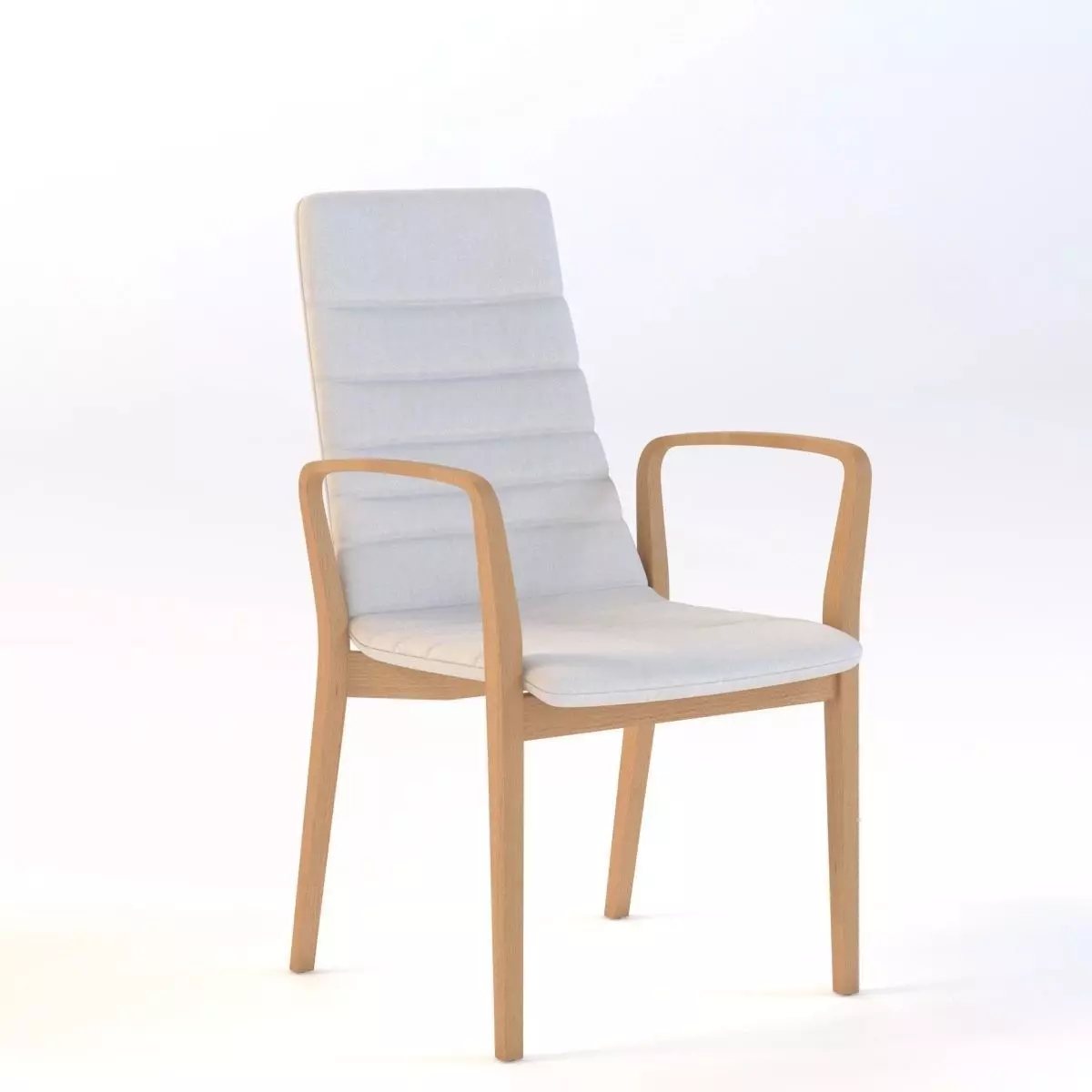 Brunner Fina Wood Chair 3D model_0