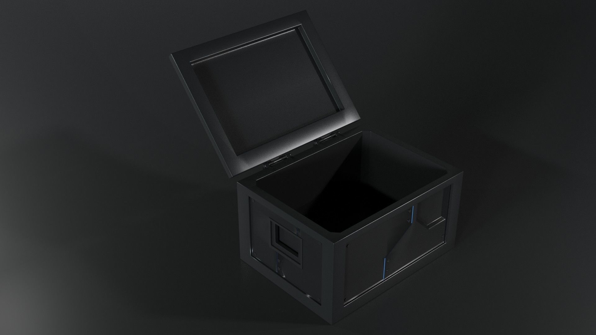 Sci-Fi Box Container 3D model_2