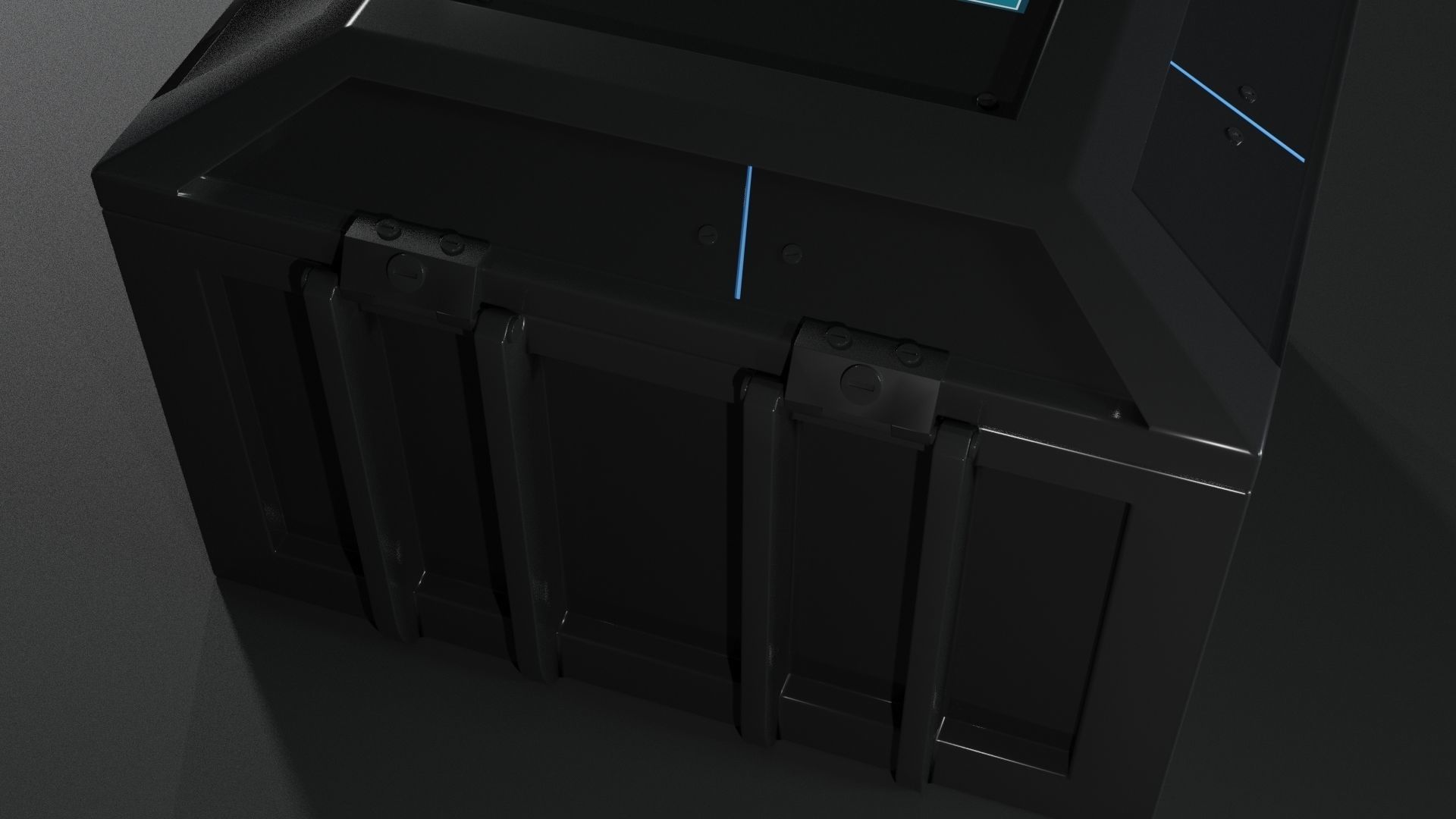 Sci-Fi Box Container 3D model_4