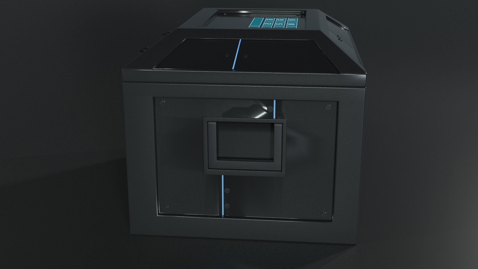 Sci-Fi Box Container 3D model_3
