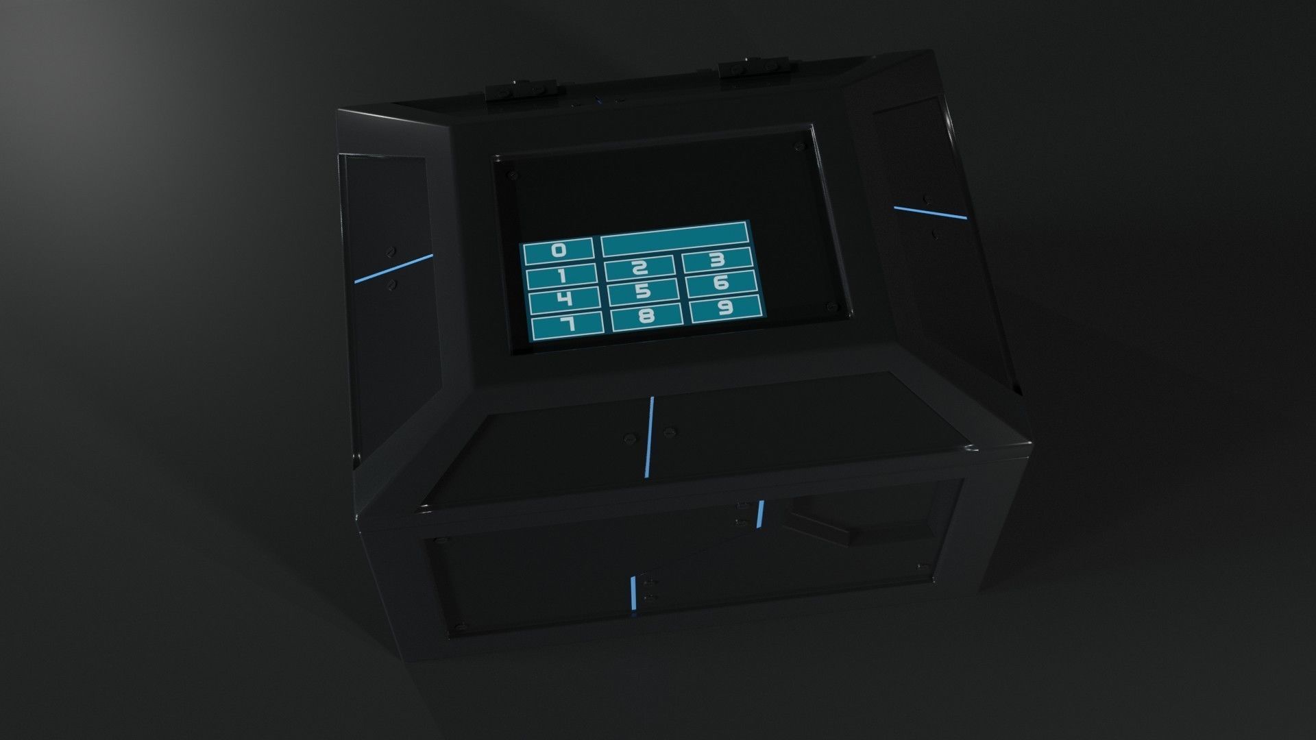 Sci-Fi Box Container 3D model_1