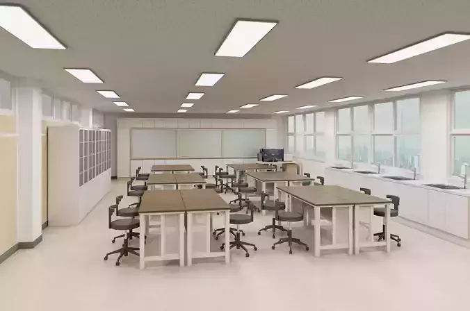 Science Room Free 3D model