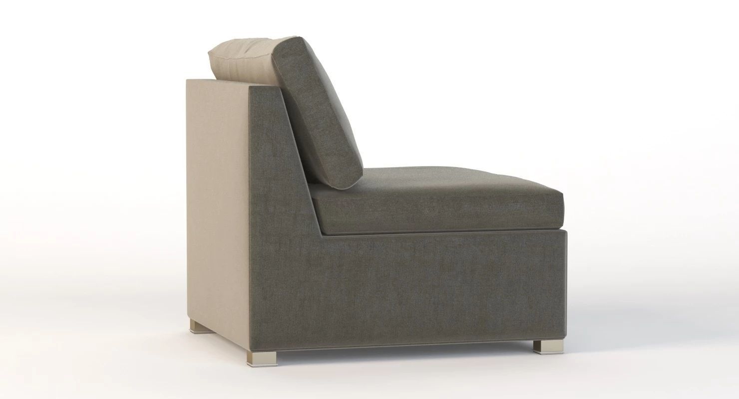 Cane Line Shape Sofa Center Module 3D model_2