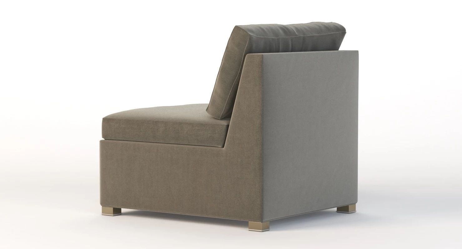 Cane Line Shape Sofa Center Module 3D model_4