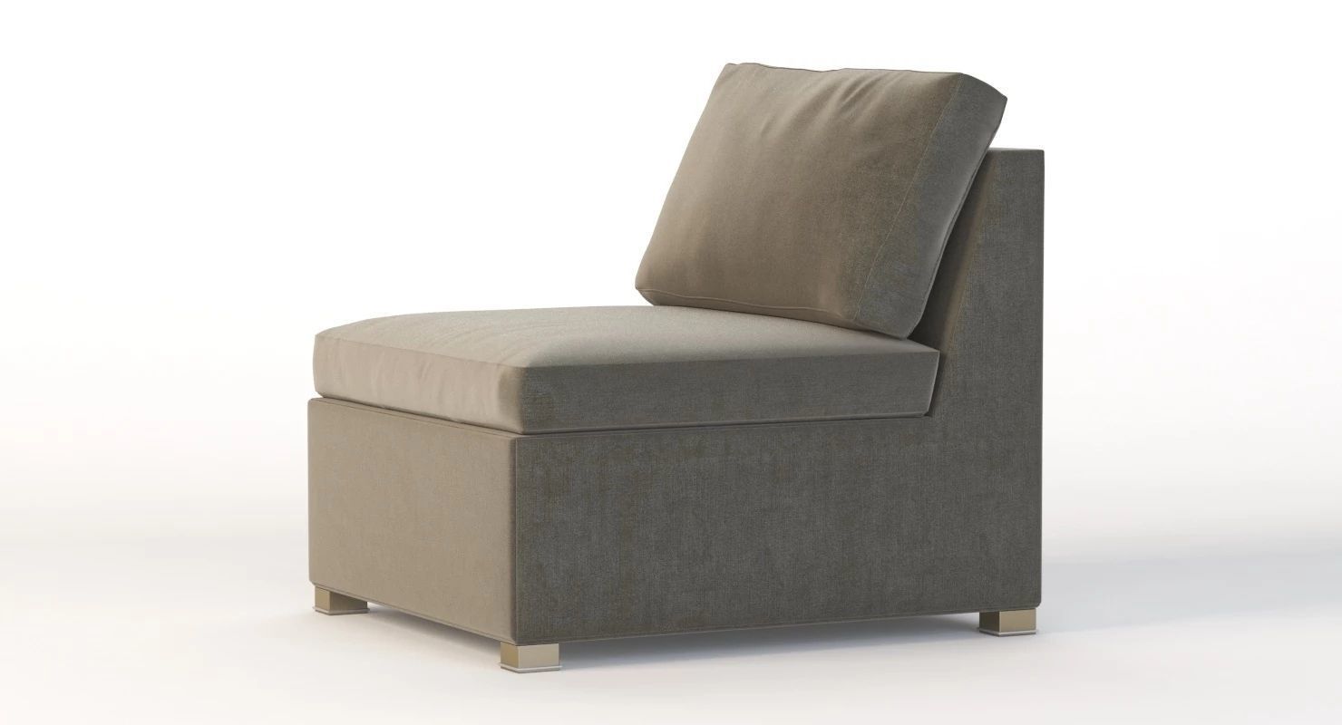 Cane Line Shape Sofa Center Module 3D model_5