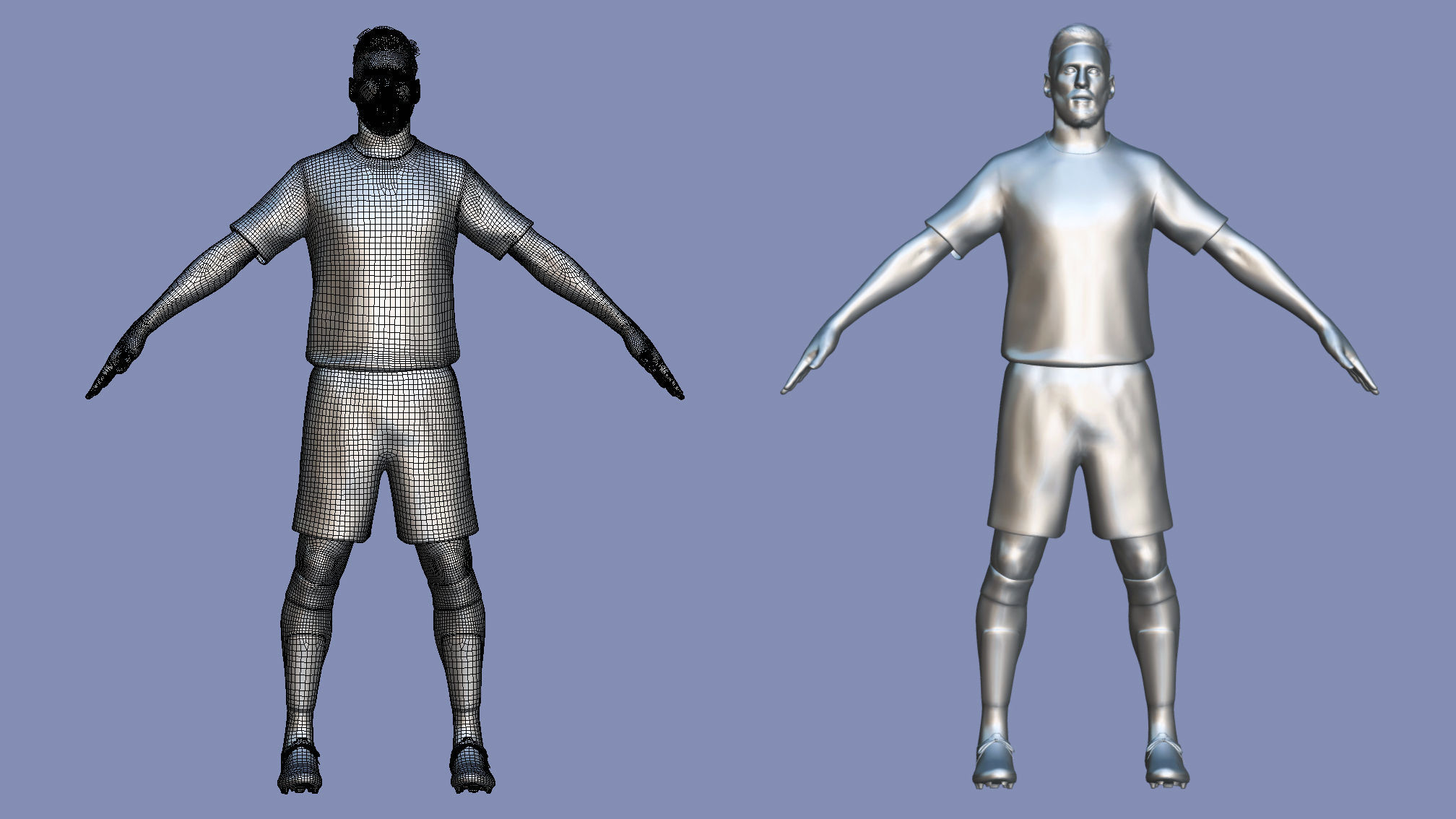 T-P Rigged Messi Argentina Worldcup 2022 3D model_5