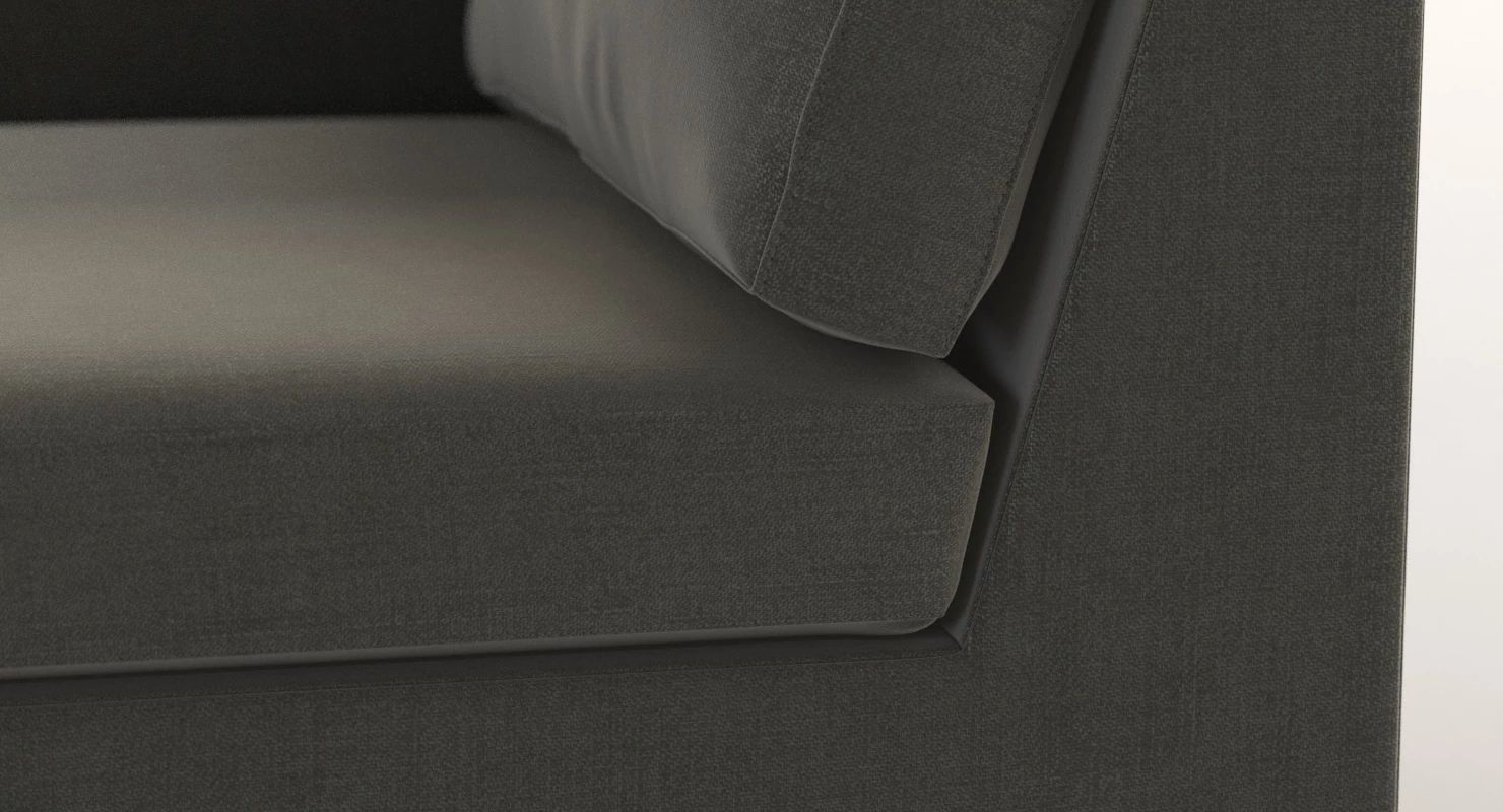 Cane Line Shape Sunbed Sectional Chaise Sofa Module 3D model_8