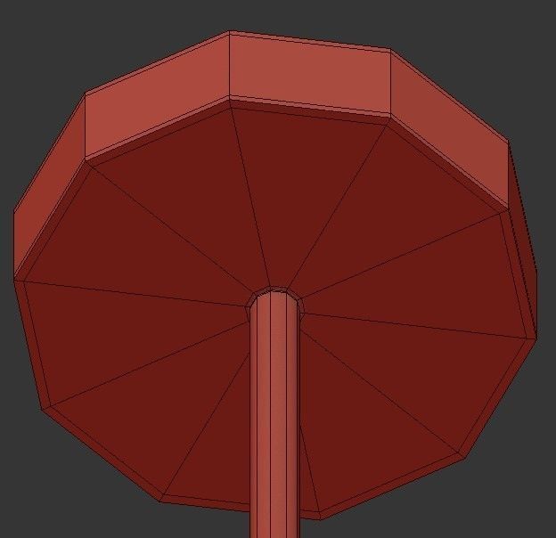 Astra 6 modern chandelier with brass and gold accents 3D model_2