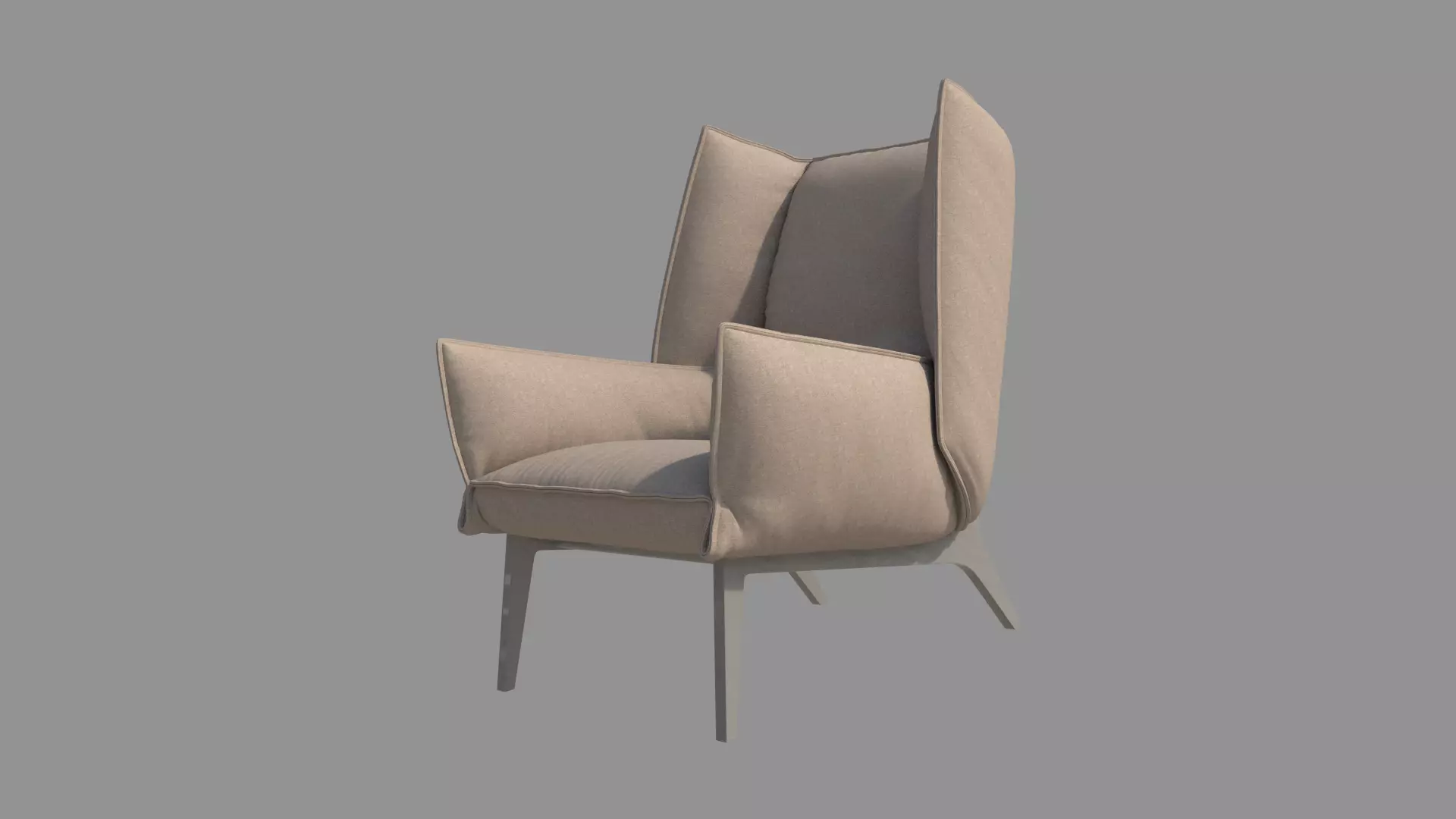 Frame Armchair  3D model_0
