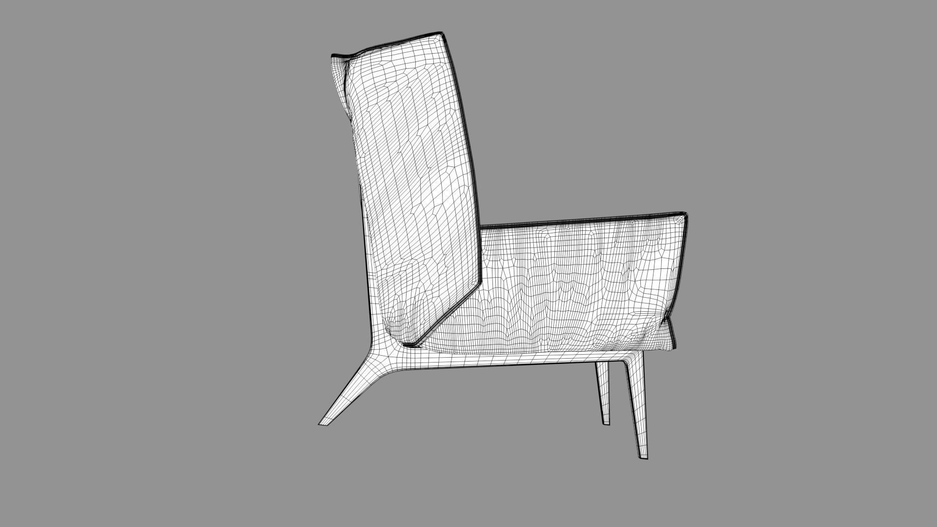 Frame Armchair  3D model_1