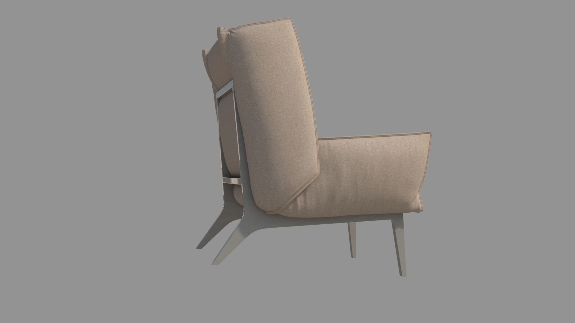 Frame Armchair  3D model_5