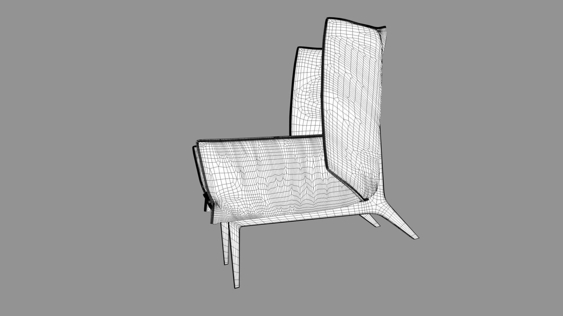 Frame Armchair  3D model_8